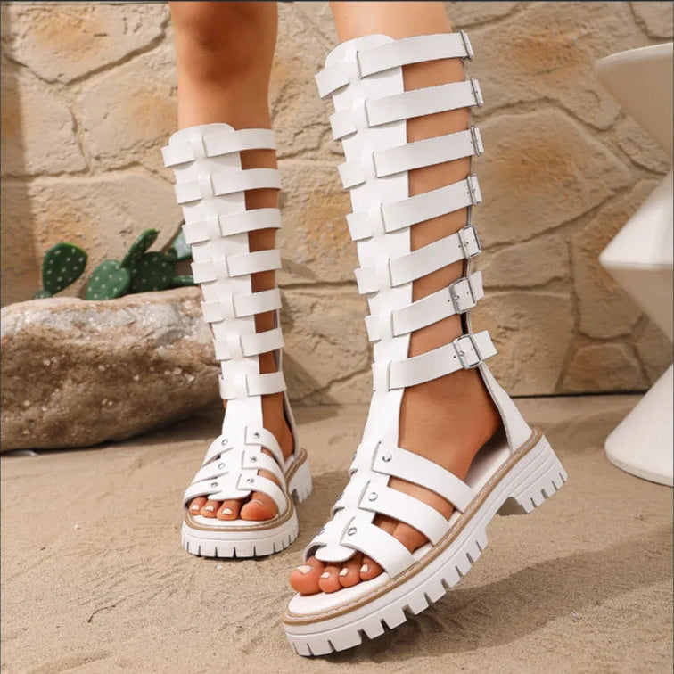 CAVELLE KNEE-HIGH SANDAL