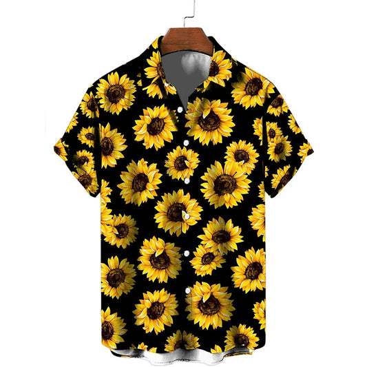 SUNFLOWER BUTTON UP SHIRT