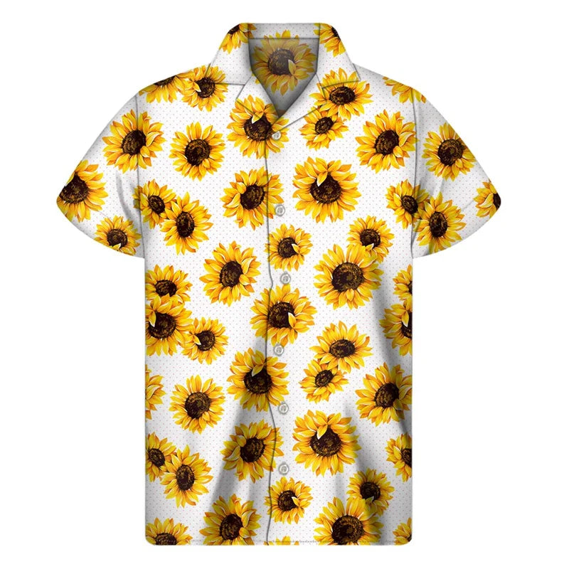 SUNFLOWER BUTTON UP SHIRT