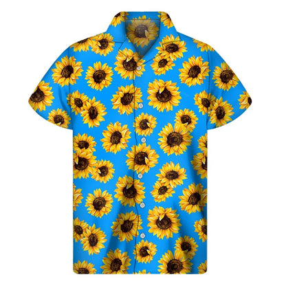 SUNFLOWER BUTTON UP SHIRT