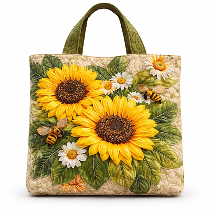 FLORAL QUILTED TOTE